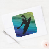 Rodeo Kayak Quadratischer Aufkleber (Umschlag)