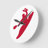 Rodeo Kayak Runde Wanduhr (Winkel)