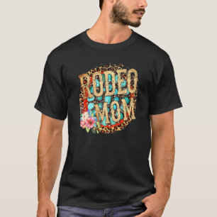 Rodeo Mama Leopard Türkis Western Mama T-Shirt