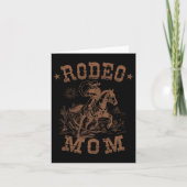 Rodeo Mama Western Cowboy Mommy Familie Matching M Karte (Vorderseite)