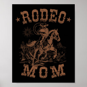 Rodeo Mama Western Cowboy Mommy Familie Matching M Poster