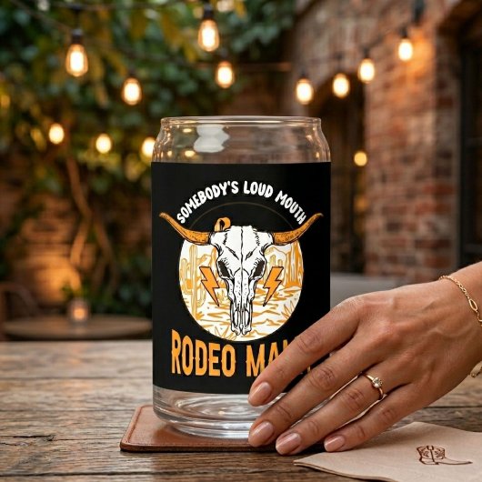 Rodeo Mama | Western Muttertag Einzigartig Dosenglas