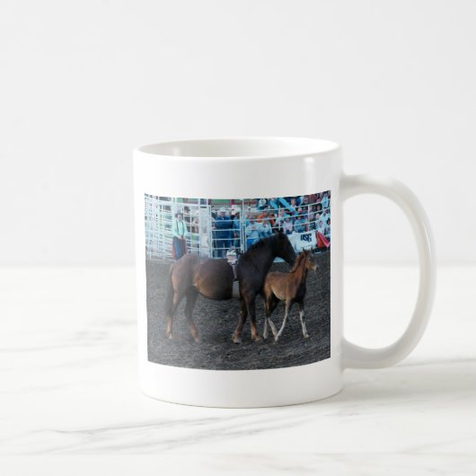 Rodeo Mare und Foal Kaffeetasse (Rechts)