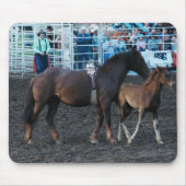 Rodeo Mare und Foal Mousepad (Vorne)