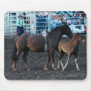 Rodeo Mare und Foal Mousepad