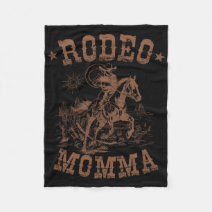 Rodeo Momma Western Cowboy Family Matching Mother' Fleecedecke