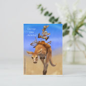 Rodeo Mouse und Rodeo Roo Postkarte (Stehend Vorderseite)
