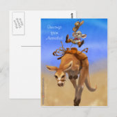 Rodeo Mouse und Rodeo Roo Postkarte (Vorne/Hinten)