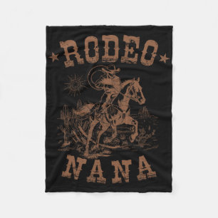 Rodeo Nana Western Cowboy Family Matching Mother Fleecedecke