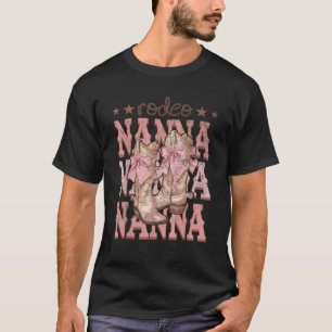 Rodeo Nanna Pink Boots Coquette Cow Girl Geburtsta T-Shirt