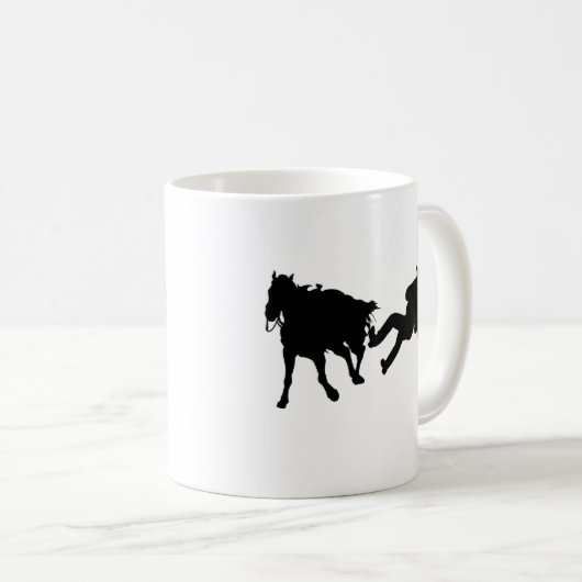 Rodeo - Ochse Rasslin - Ochse-Wrestling Kaffeetasse (VorderseiteRechts)