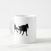Rodeo - Ochse Rasslin - Ochse-Wrestling Kaffeetasse (Vorderseite Links)