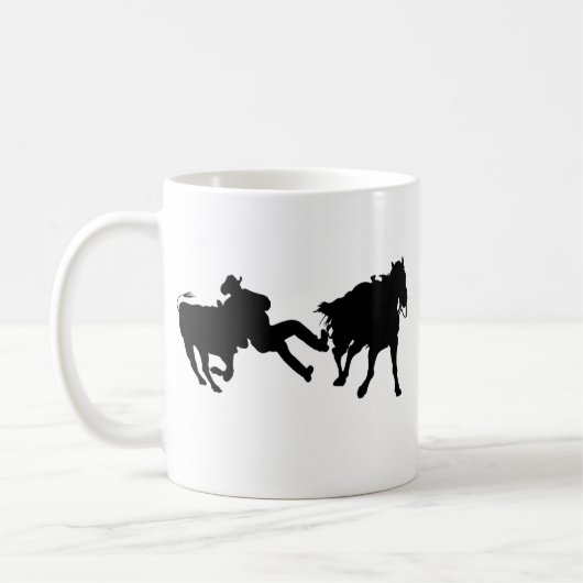 Rodeo - Ochse Rasslin - Ochse-Wrestling Kaffeetasse (Links)