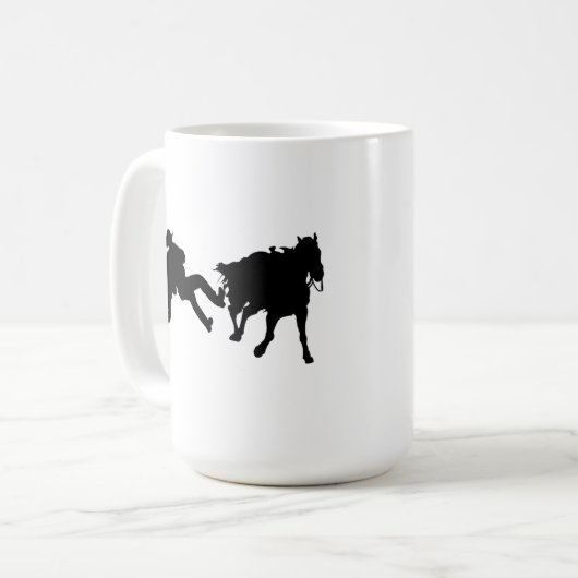 Rodeo - Ochse Rasslin - Ochse-Wrestling Kaffeetasse (Vorderseite Links)