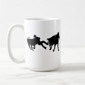 Rodeo - Ochse Rasslin - Ochse-Wrestling Kaffeetasse (Links)