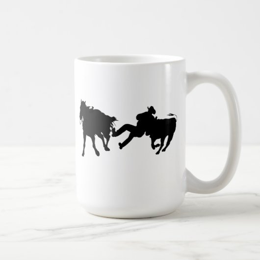 Rodeo - Ochse Rasslin - Ochse-Wrestling Kaffeetasse (Rechts)