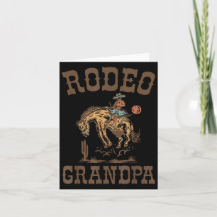 Rodeo Opa Cowboy Cowgirl Geburtstag Familie Überei Karte