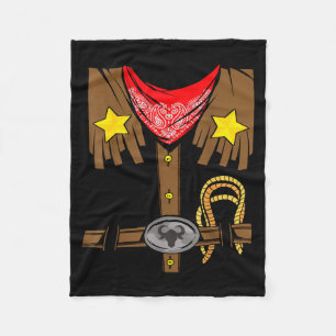 Rodeo-Outfit Wild Western Cowboy Cowgirl Halloween Fleecedecke