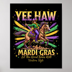 Rodeo Parade Festivals Tracht Vintag Yee Haw Poster
