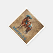 Rodeo Party Pferd Serviette (Ecke)