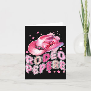 Rodeo Pepere Pink Cowgirl 1. Geburtstag Familie Karte