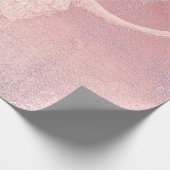 Rodeo Pink Art Textur Rustikale Bull Skull Geschenkpapier (Ecke)