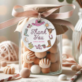 Rodeo Pink Western Cowboy Birthday Vielen Dank Geschenkanhänger