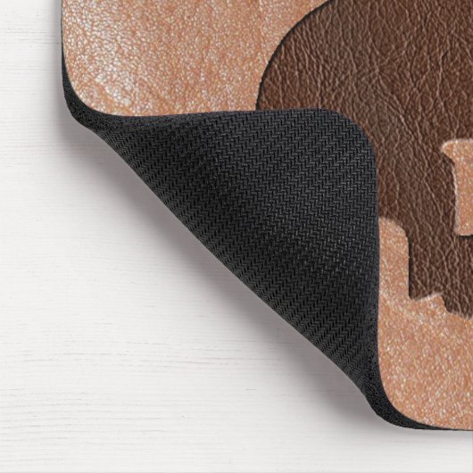 Rodeo-prägeartiges Leder Mousepad (Ecke)