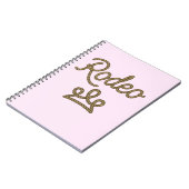 Rodeo Princess Country Western Tiara Crown Notizblock (Linke Seite)