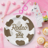 Rodeo Princess Country Western Tiara Crown Party Pappteller (Party)