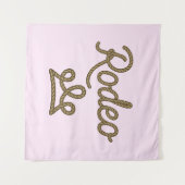 Rodeo Princess Country Western Tiara Crown Wandteppich (Vorderseite (Horizontal))