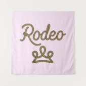 Rodeo Princess Country Western Tiara Crown Wandteppich (Vorderseite)