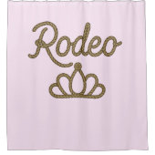 Rodeo Queen Country Western Tiara Crown Duschvorhang (Vorderseite)