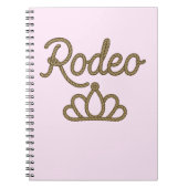 Rodeo Queen Country Western Tiara Crown Notizblock (Vorderseite)