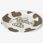 Rodeo Queen Country Western Tiara Crown Party Pappteller (Schrägansicht)