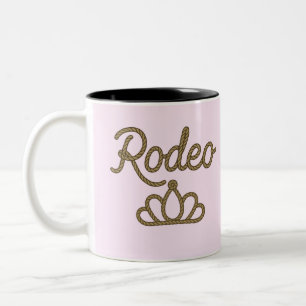Rodeo-Queen-Country-Western-Tiara-Krone Zweifarbige Tasse