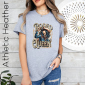 Rodeo Queen, Cowgirl Gift, Girl Boss Blue T-Shirt