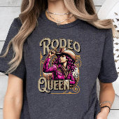 Rodeo Queen, Cowgirl Gift, Girl Boss Pink T-Shirt