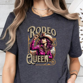 Rodeo Queen, Cowgirl Gift, Girl Boss Pink T-Shirt