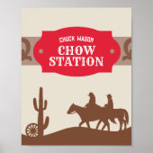Rodeo Red "Chuck wagon chow station" Unterschreibe Poster (Vorne)