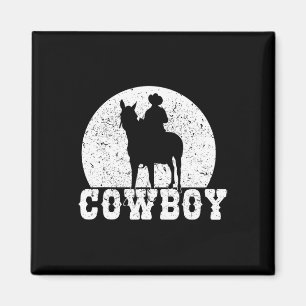 Rodeo Reiter Cowboy Reitsport Grafik Magnet