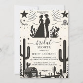 Rodeo Retro Pferd Rustikales Western Brautparty Einladung (Vorderseite)