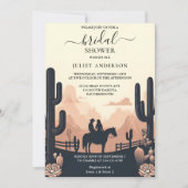 Rodeo Retro Rustikales Western Brautparty Einladung (Vorderseite)