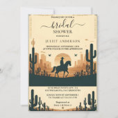 Rodeo Retro Rustikales Western Brautparty Einladung (Vorderseite)