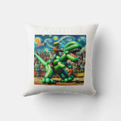 Rodeo Rex - Dino Cowboy Kinderzimmer Pillow Kissen (Rückseite)