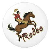 Rodeo Rider Drawer Pull Keramikknauf (Vorderseite)