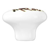 Rodeo Rider Drawer Pull Keramikknauf (Seitenansicht)