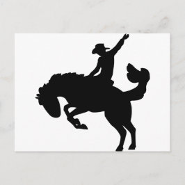 Rodeo Rider on Horseback Postkarte