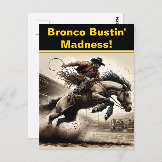 Rodeo Riders Leap Postkarte (Vorne/Hinten)
