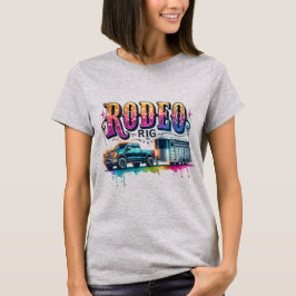 Rodeo Rig Truck und Pferdeanhänger T-Shirt